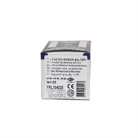 OPAŞ 1x25A 1-0-1 ENVERSÖR KİLİTLİ ŞALTER