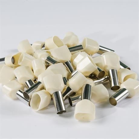Eurowest 2x10 mm Bej Çift Girişli İzoleli Yüksük