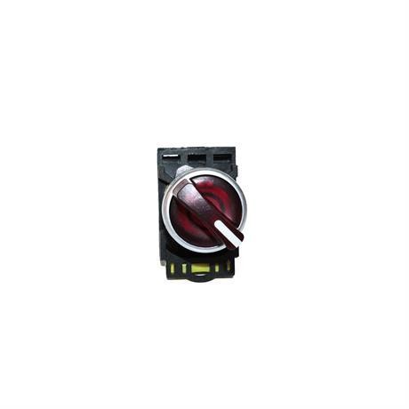 EUROWEST IŞIKLI KALICI MANDAL BUTON 0-1 KIRMIZI LED 220V