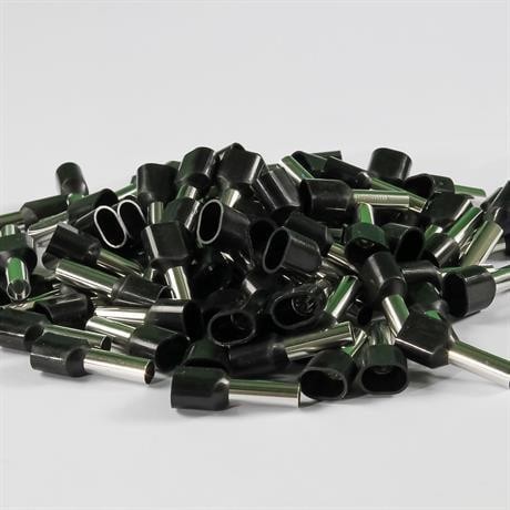 EUROWEST 2X1,5MM SİYAH ÇİFT GİRİŞLİ İZOLELİ YÜKSÜK
