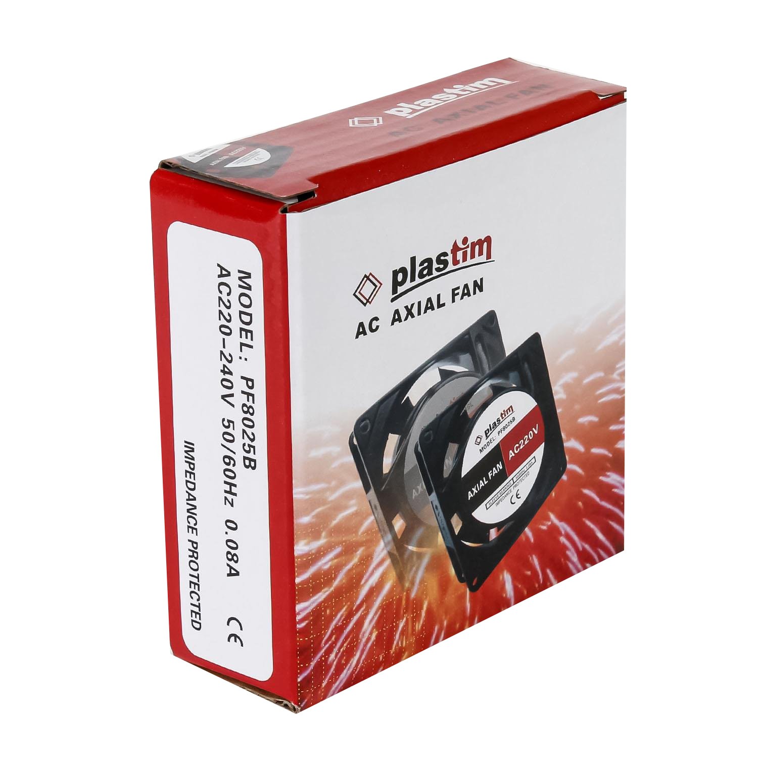 Plastim 80x80x25mm 220V AC Bilezikli Aksiyel Fan