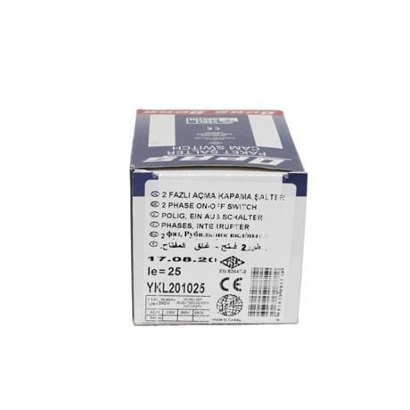 OPAŞ 2x25A 0-1 AÇ-KAPA KİLİTLİ ŞALTER