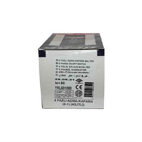 OPAŞ 6x80A 0-1 AÇ-KAPA KİLİTLİ ŞALTER