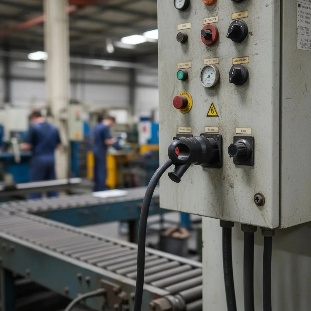 Byes 1X16A 220v Monofaze Kauçuk Kulplu Eğik Fiş IP44 