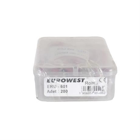 Euroewest 0,50-1,00mm M6 Yuvarlak Tip İzoleli Kablo Ucu