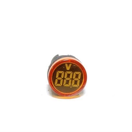 JAMESON 22mm 24-550V LEDLİ VOLTMETRE SARI