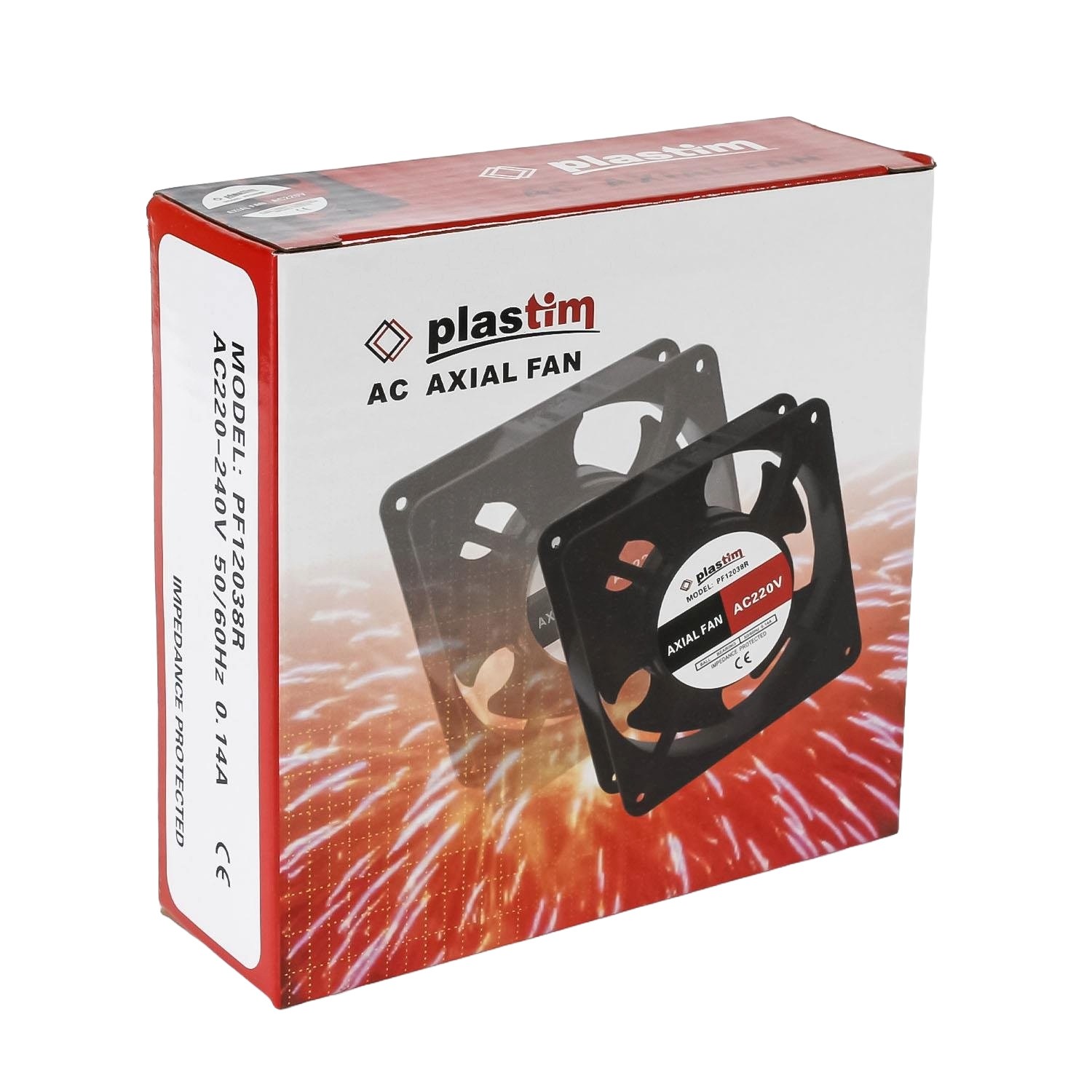 Plastim Bilezikli Aksiyel Fan 120x120x38mm 220V AC 