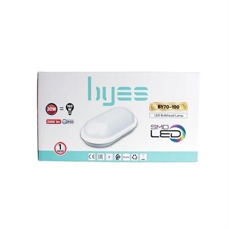 BYES OVAL BEYAZ SIVA ÜSTÜ NEMLİYER LED AYDINLATMA IP65 20W