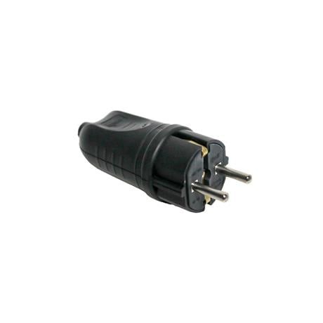 BYES 1X16A 220V KAUÇUK DÜZ FİŞ IP44