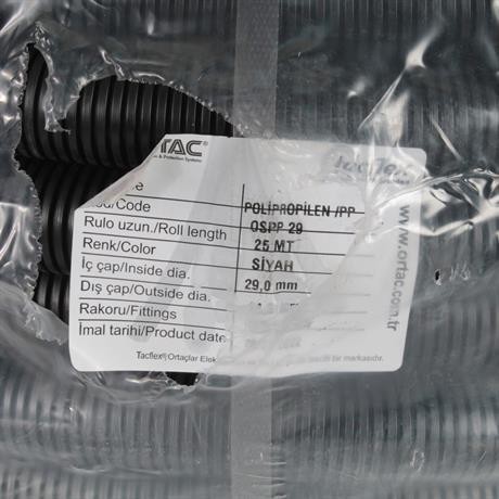 Ortaç Pg-29 Siyah Polıpropılen Spiral | OSPP-29