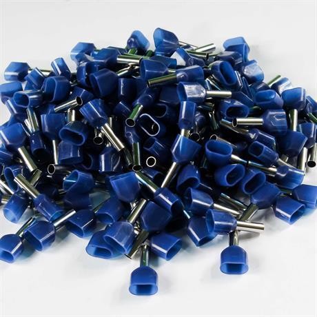 Eurowest 2x2,5mm Mavi Çift Girişli İzoleli Yüksük