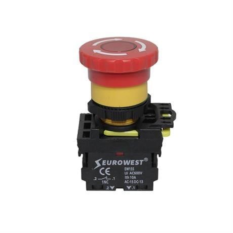 EUROWEST ACİL STOP BUTONU 220V LED