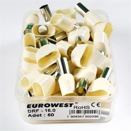 Eurowest 2x16,00mm Bej Çift Girişli İzoleli Yüksük
