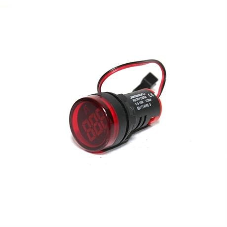 JAMESON 22MM 0-100A LEDLİ AKIM TRAFOLU AMPERMETRE KIRMIZI