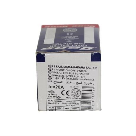 OPAŞ 1x20A AÇ-KAPA MİNİ TİP KİLİTLİ ŞALTER