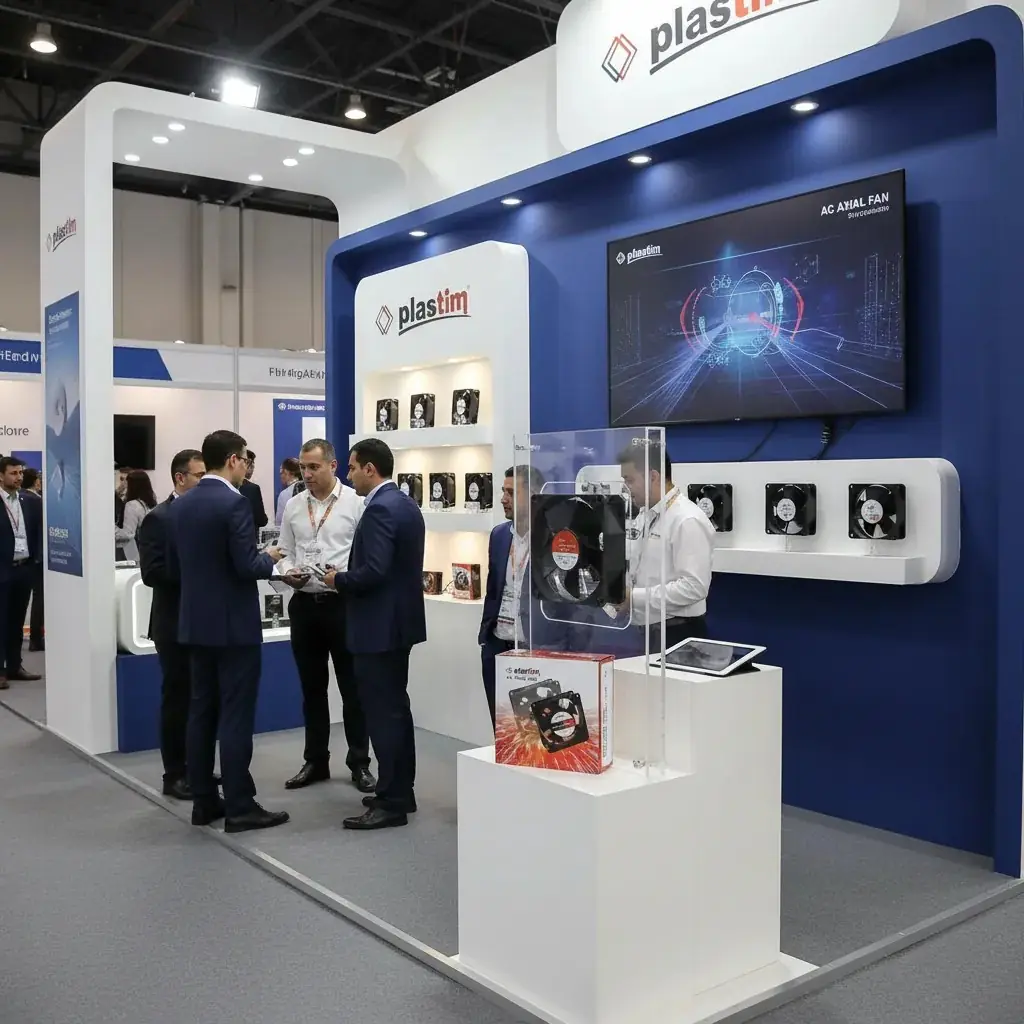 PLASTİM 120x120x38mm 220V AC Rulmanlı Aksiyel Fan - 170 m³/h 2025