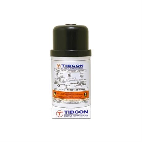 TİBCON 1,5KVAR 400V TRİFAZE SİLİNDİR TİP KONDANSATÖR