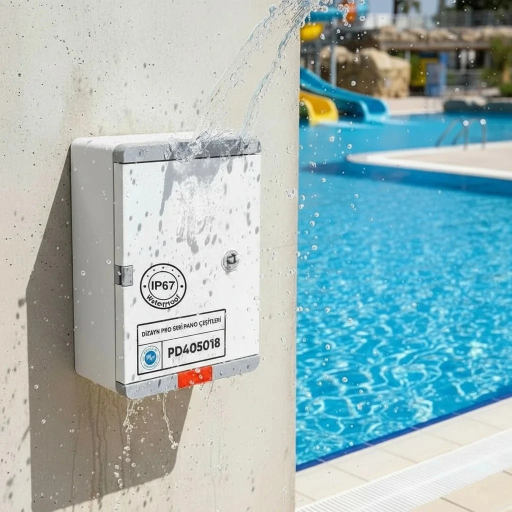 Plastim Pano 40x50x18cm Opak Kapaklı Dizayn Pro Seri IP67