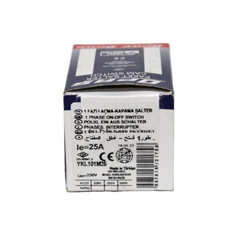 OPAŞ 1x25A AÇ-KAPA MİNİ TİP KİLİTLİ ŞALTER