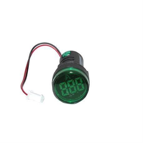 EUROWEST 22MM 0-100A LEDLİ AMPERMETRE YEŞİL