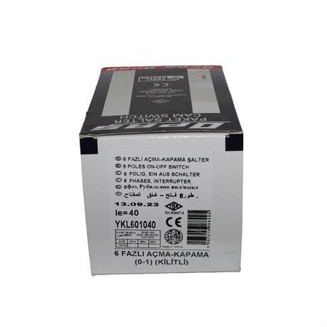 OPAŞ 6x40A 0-1 AÇ-KAPA KİLİTLİ ŞALTER