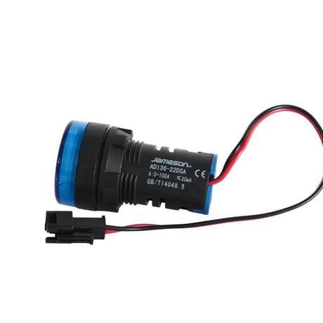 JAMESON 22MM 0-100A LEDLİ AKIM TRAFOLU AMPERMETRE MAVİ