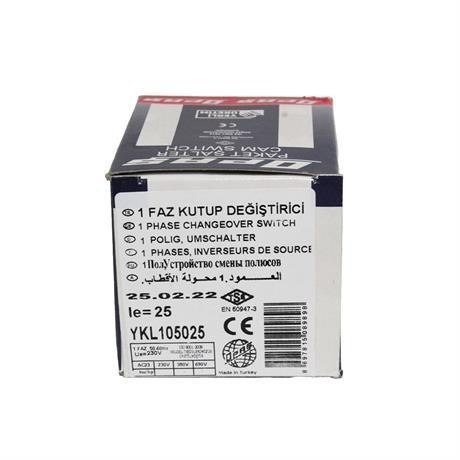 OPAŞ 1x25A 1-0-2 KİLİTLİ ŞALTER
