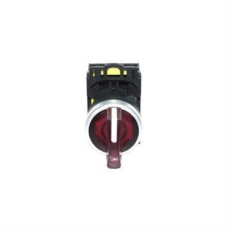 EUROWEST IŞIKLI KALICI MANDAL BUTON 1-0-2 KIRMIZI LED 220V