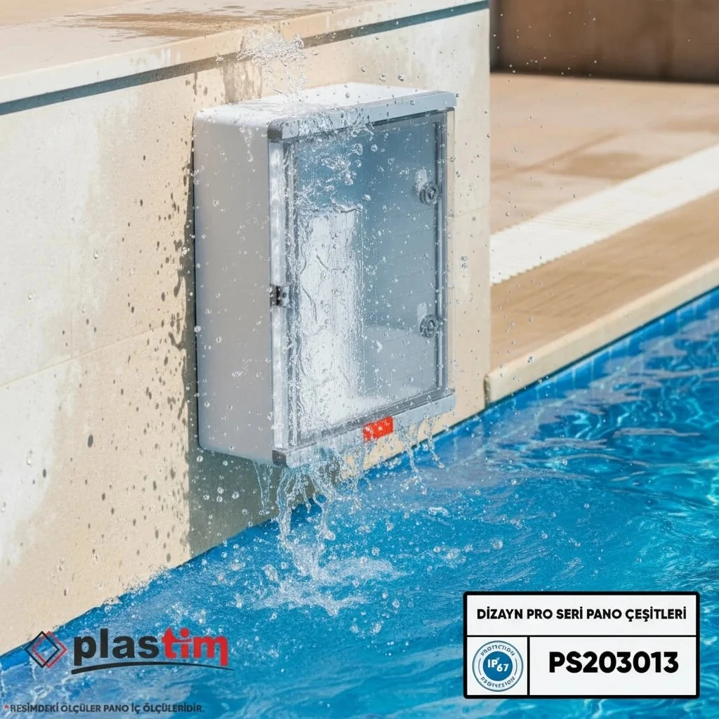 Plastim Pano 20x30x13cm Şeffaf Kapaklı Dizayn Pro Seri IP67