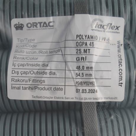 Ortaç Pg-48 Gri Polyamıd Spiral | OGPA-48