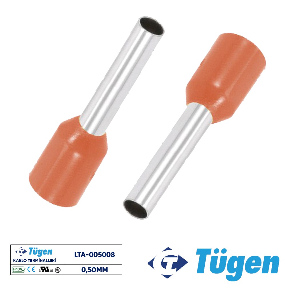 Tügen 0,50mm İzoleli Yüksük Turuncu