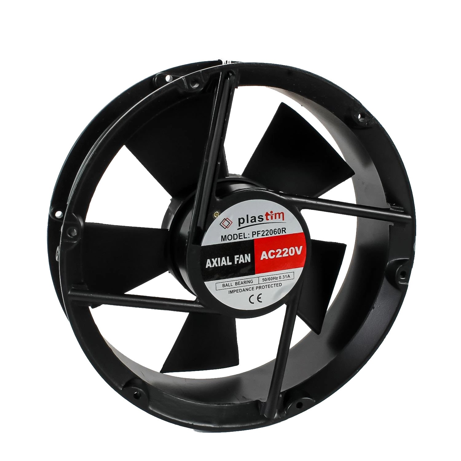 Plastim 220x60mm 220v AC Rulmanlı Aksiyel Fan
