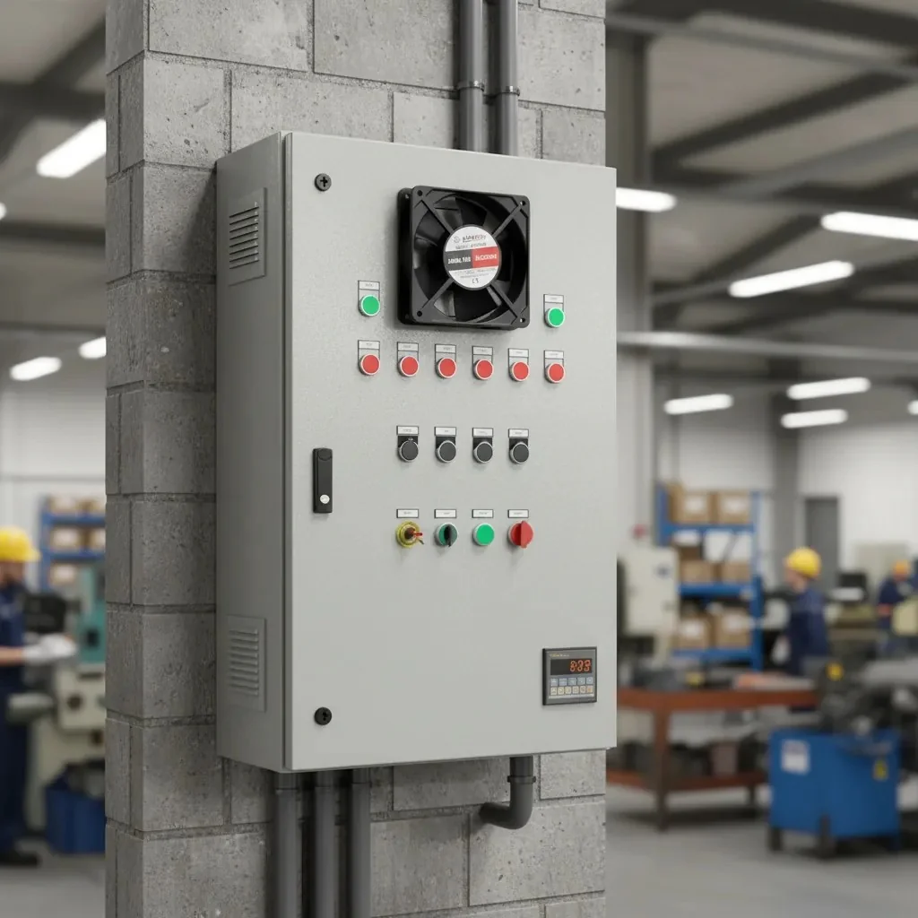 PLASTİM 120x120x25mm 220V AC Bilezikli Aksiyel Fan - Ön Görünüm 2025