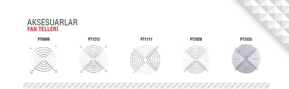 Plastim PT2525 280x280mm Metal Fan Koruma Teli 2025