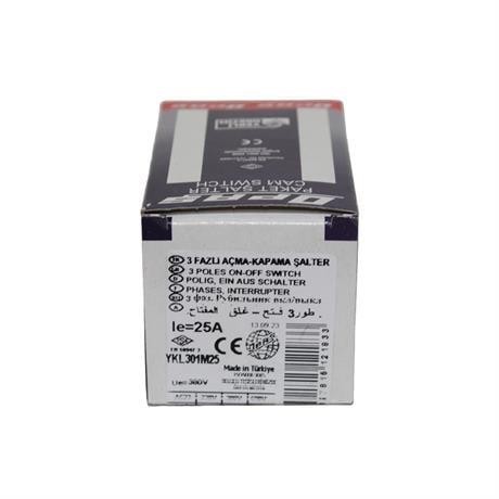Opaş 3x25a 0-1 Aç-Kapa Mini Tip Kilitli Şalter