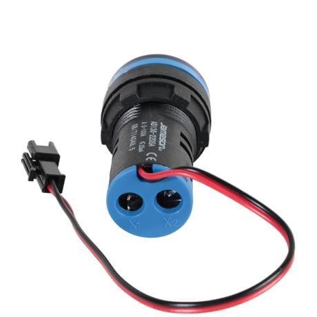 JAMESON 22MM 0-100A LEDLİ AKIM TRAFOLU AMPERMETRE MAVİ