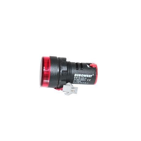 EUROWEST 22MM 0-100A LEDLİ AMPERMETRE KIRMIZI