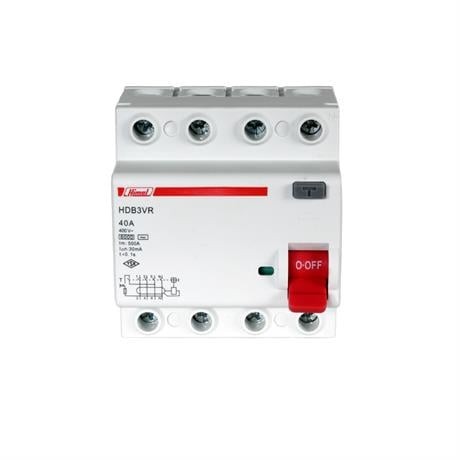 HİMEL 6kA 30mA 40 A 3P+N Kaçak Akım Rölesi