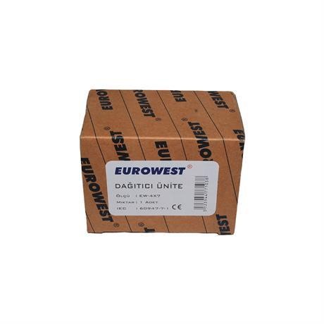 EUROWSET 4 KUTUPLU 4/7 125A DAĞITICI ÜNİTE