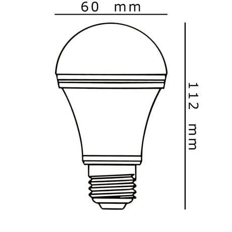 PELSAN TIO 8,5W E27 2700K LED AMPUL