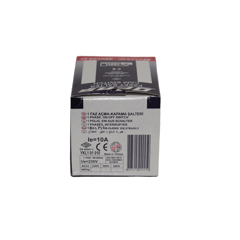 Opaş 1x10a 0-1 Aç-Kapa Kilitli Pako Şalter