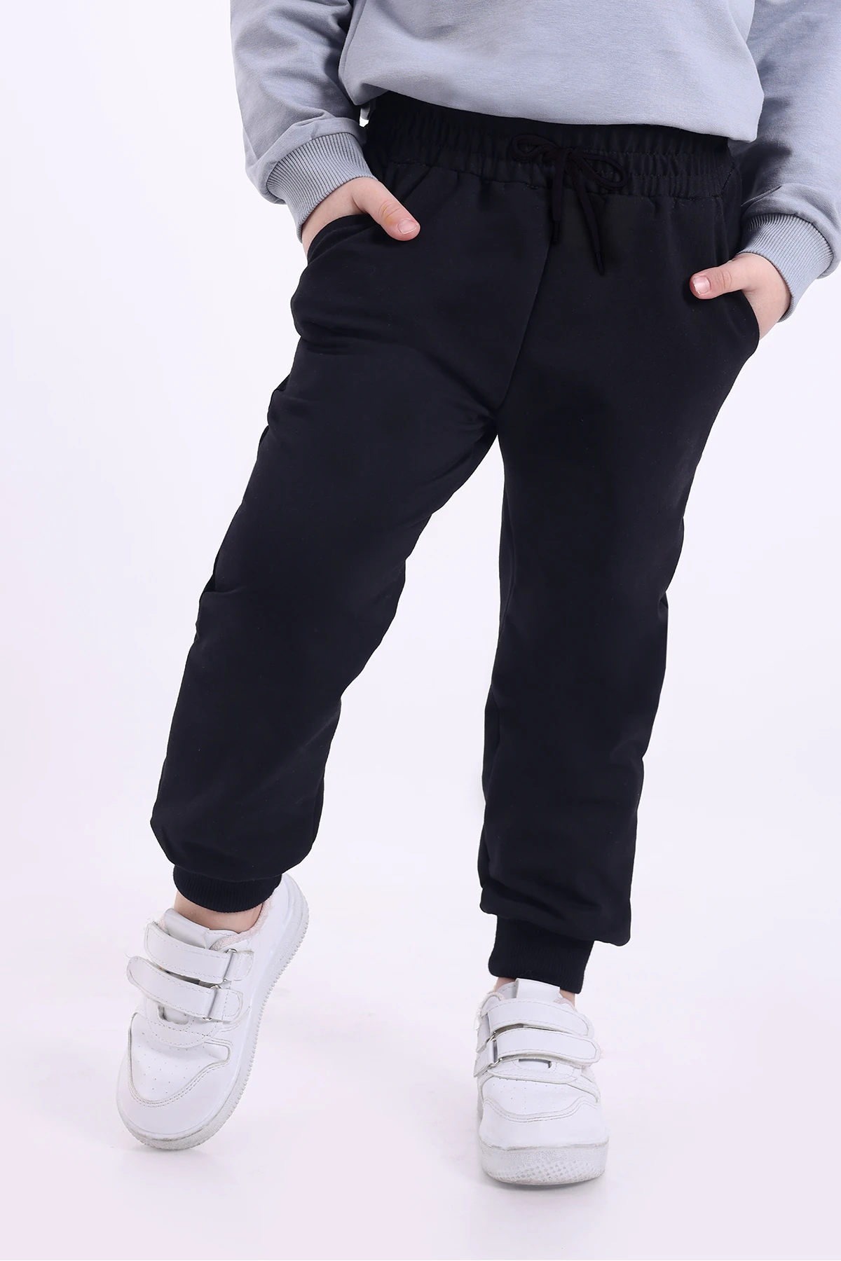 3 lü Set Mevsimlik 2 ip Cepli Eşofman Altı (Lacivert Siyah Gri)