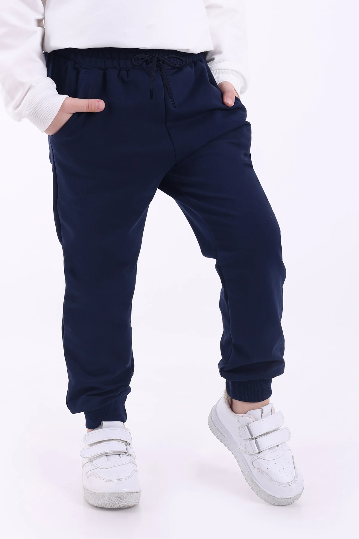 3 lü Set Mevsimlik 2 ip Cepli Eşofman Altı (Lacivert Siyah Gri)