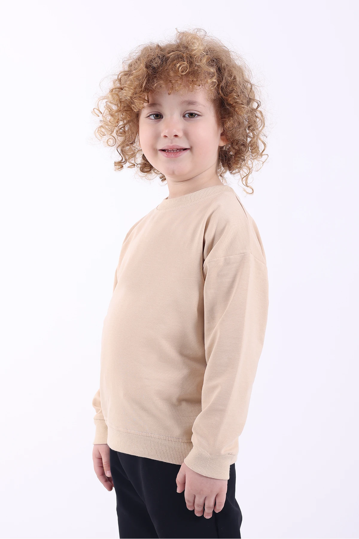 3 Lü Set Mevsimlik Oversize Basic Sweatshirt (GRİ BEYAZ BEJ)