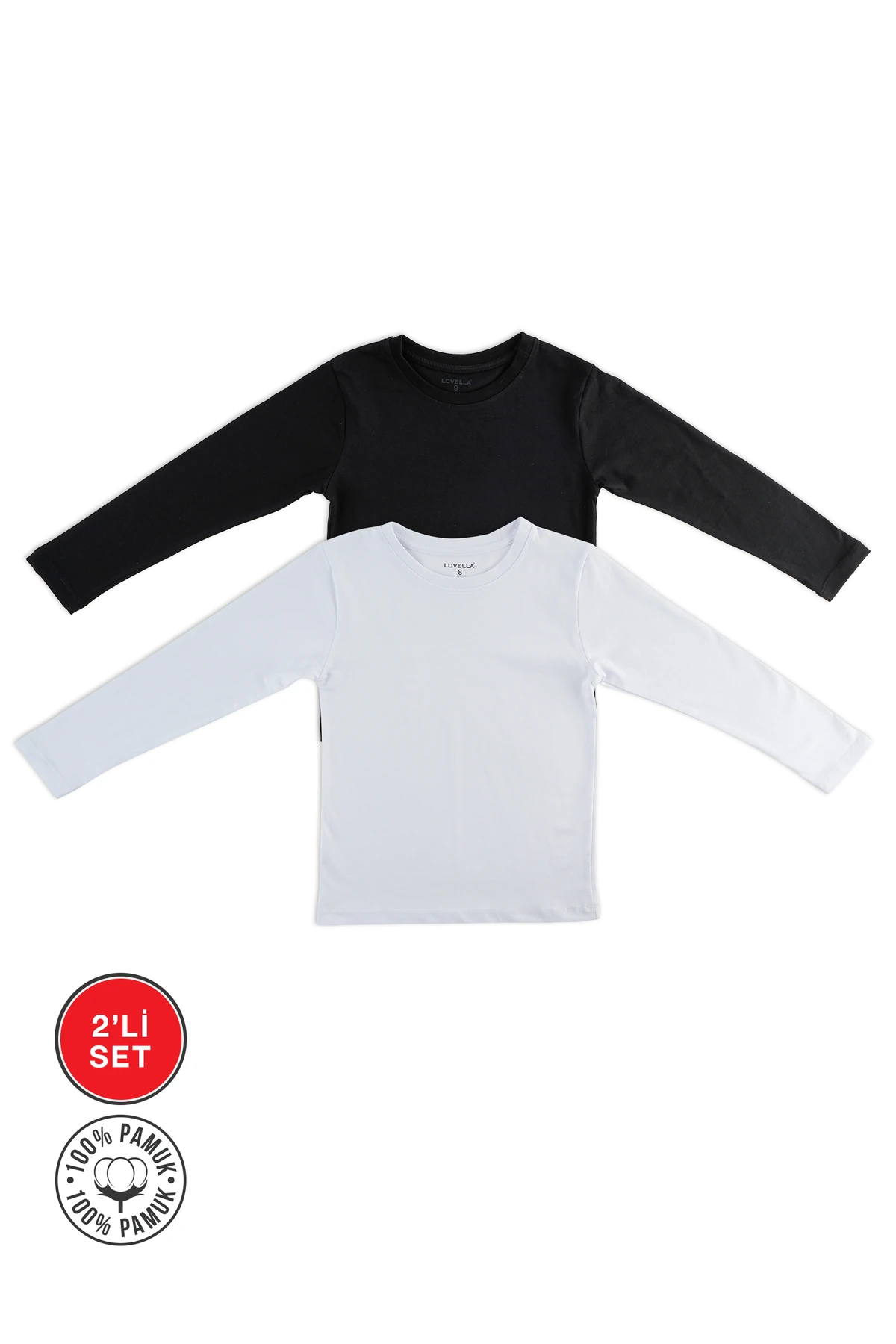 Uzunkol Mevsimlik 2 li Badi Tişört