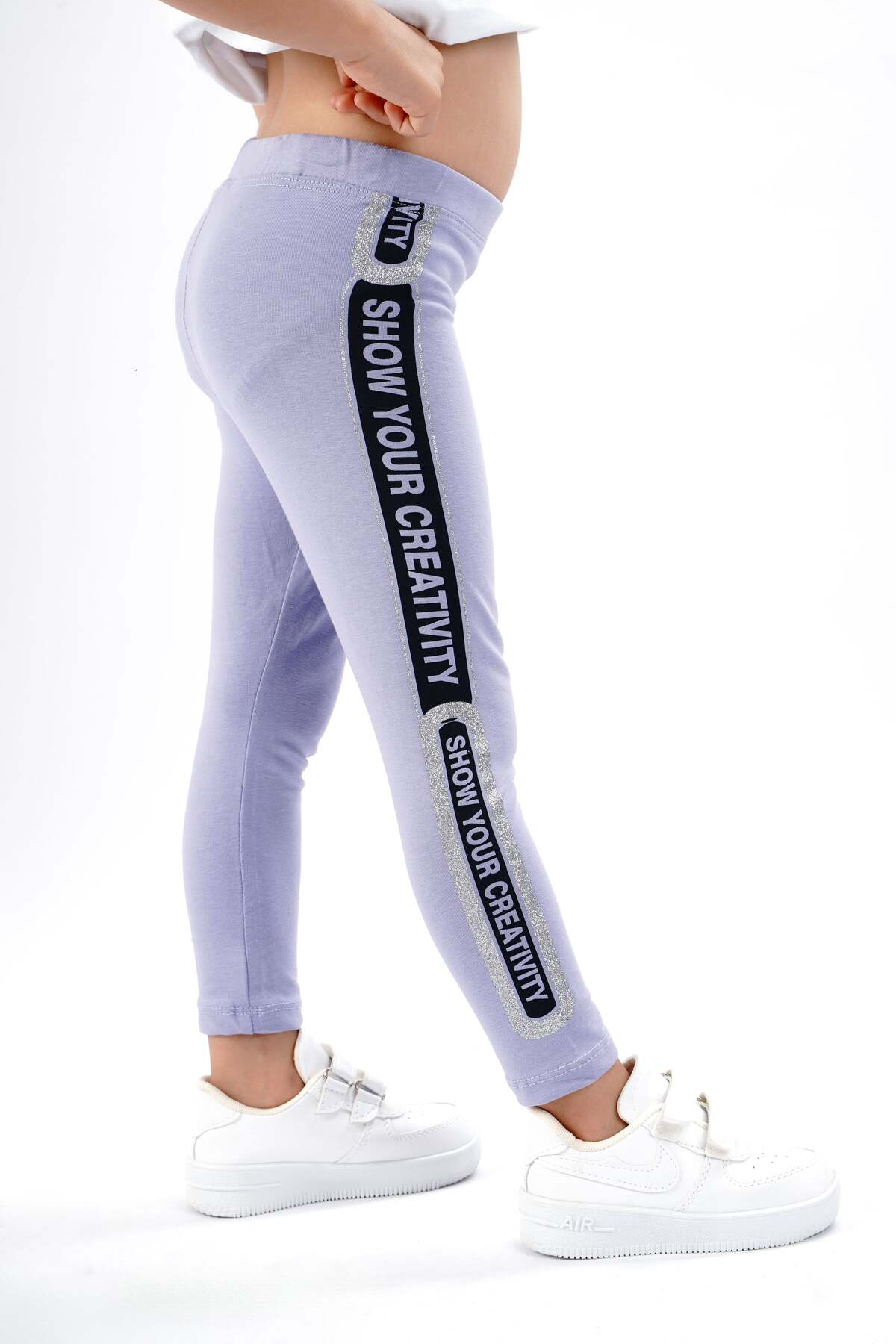 kız çocuk tayt pamuklu likralı uzun tayt