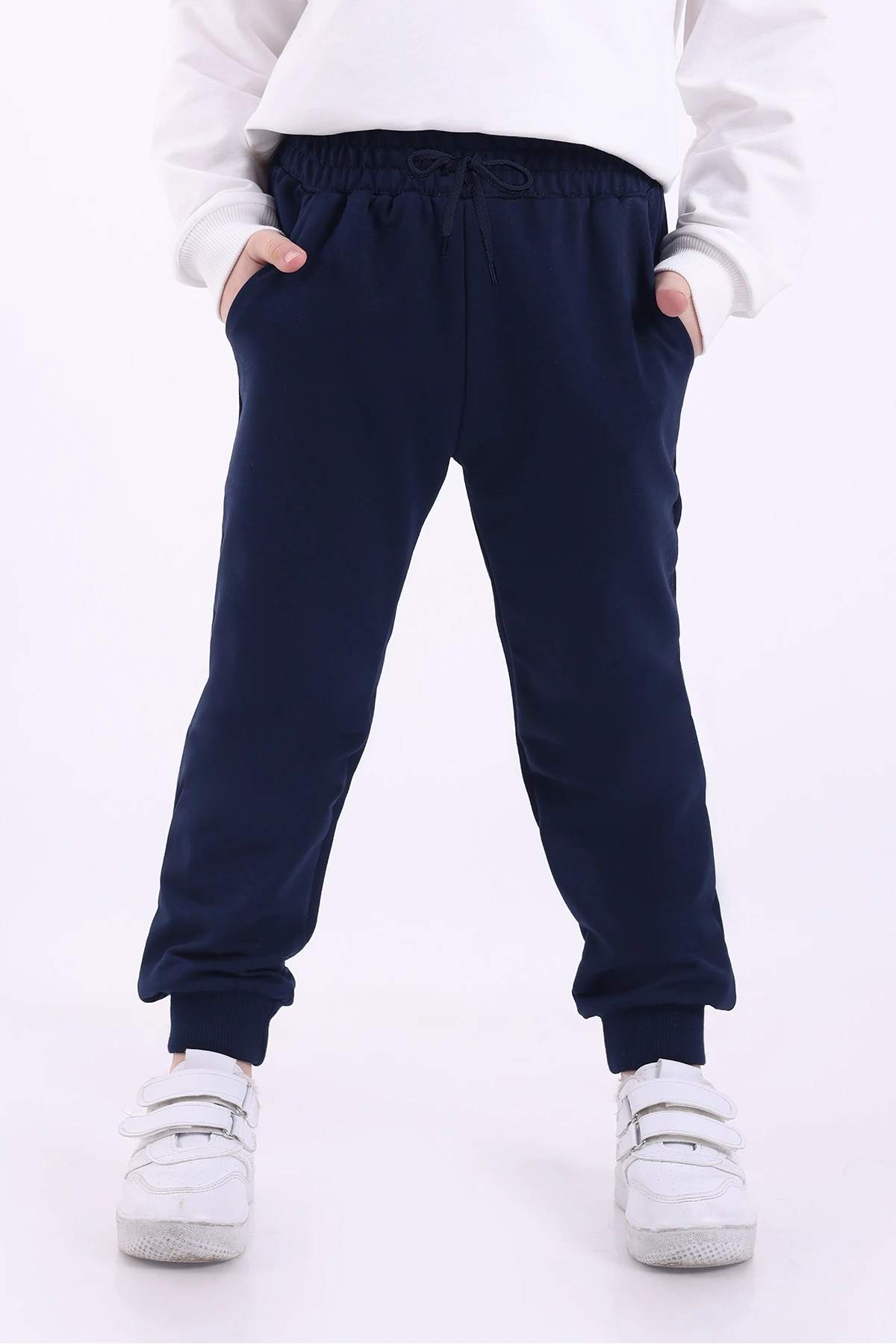 3 lü Set Mevsimlik 2 ip Cepli Eşofman Altı (Lacivert Siyah Gri)