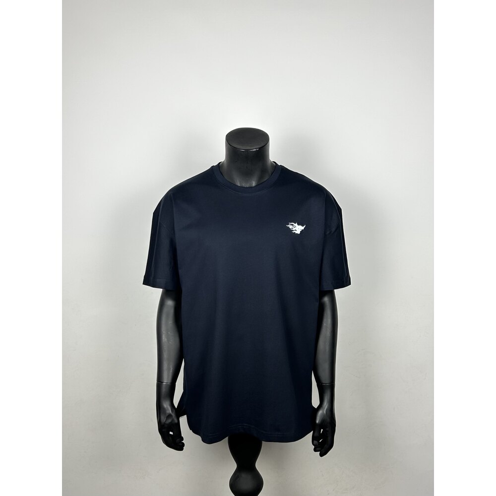 Kyoto Dark Blue Oversize Cotton T-shirt   |  1099