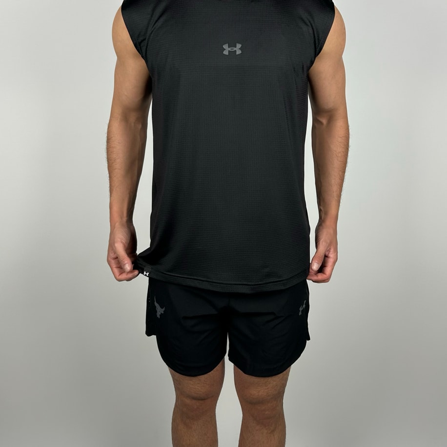 Cuenca Black Performance Sleeveless T-shirt  |  1031