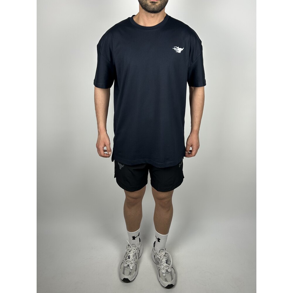 Kyoto Dark Blue Oversize Cotton T-shirt   |  1099